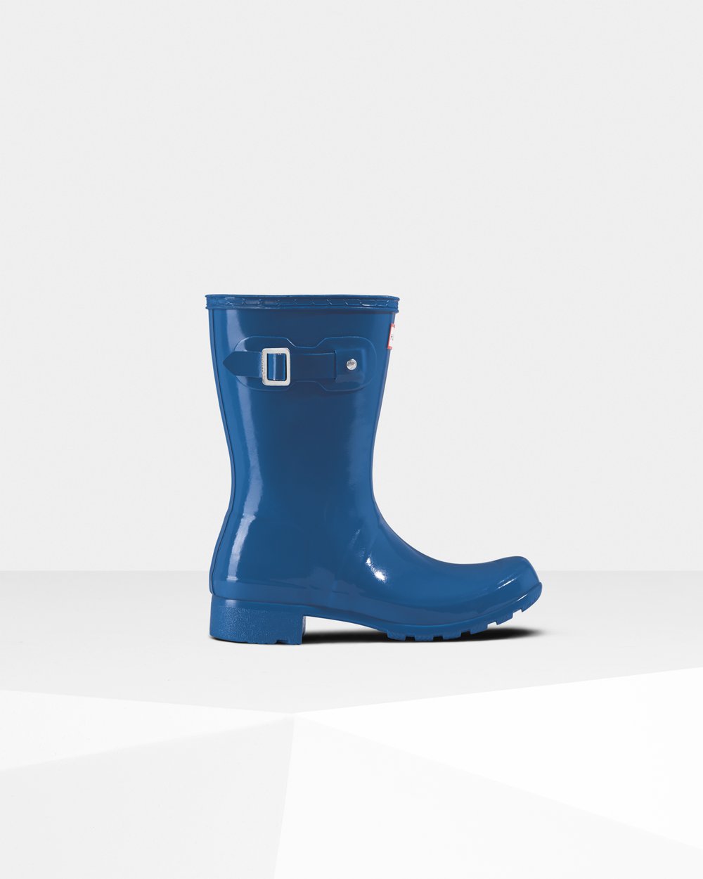 Galochas Curtas Hunter Feminina Azuis - Original Tour Foldable Gloss - 78BNMAWJE
